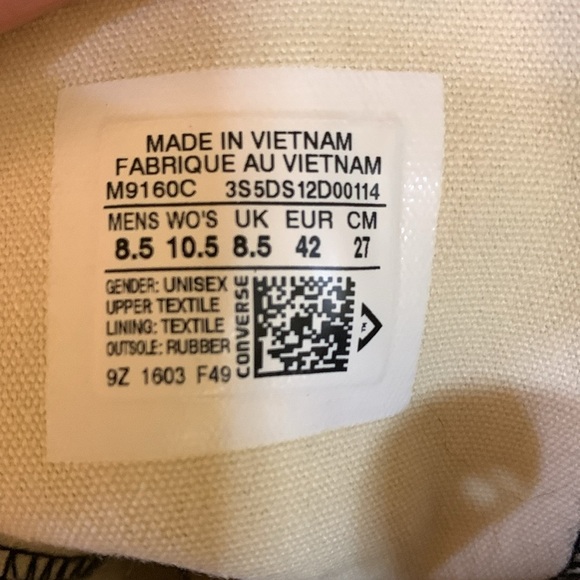 Chuck Taylor Converse Black and White High-Tops - Picture 9 of 10